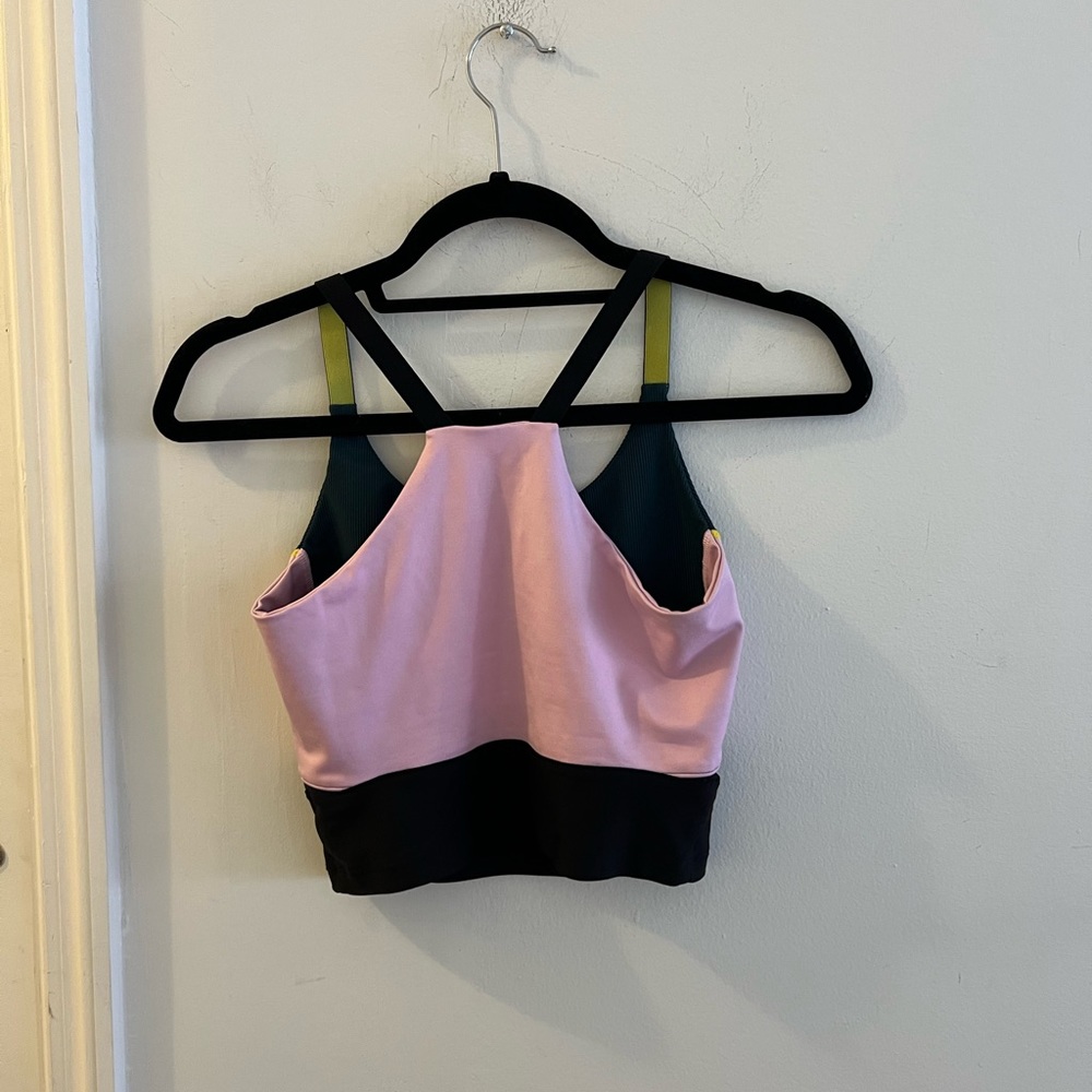 Puma TZ crop top, green/pink/black, size small - Picture 11 of 12